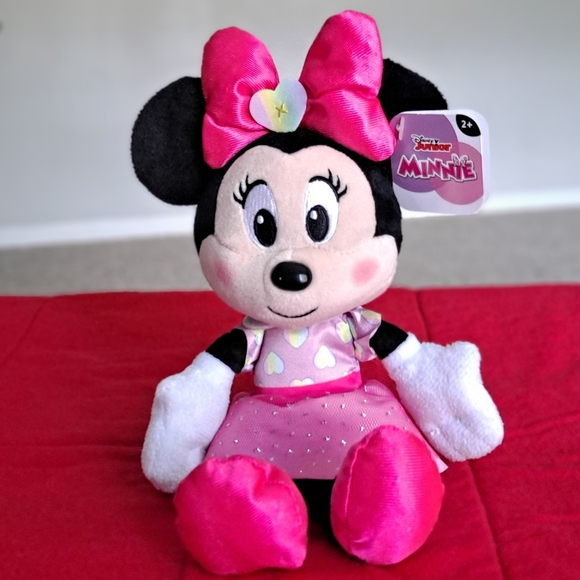 11" Disney Minnie Mouse Plush Toy  Dressed In Pink 🎀 - Picture 3 of 8